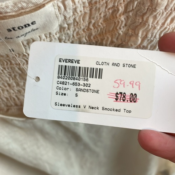 Cloth & Stone linen tank NWT - Picture 4 of 4